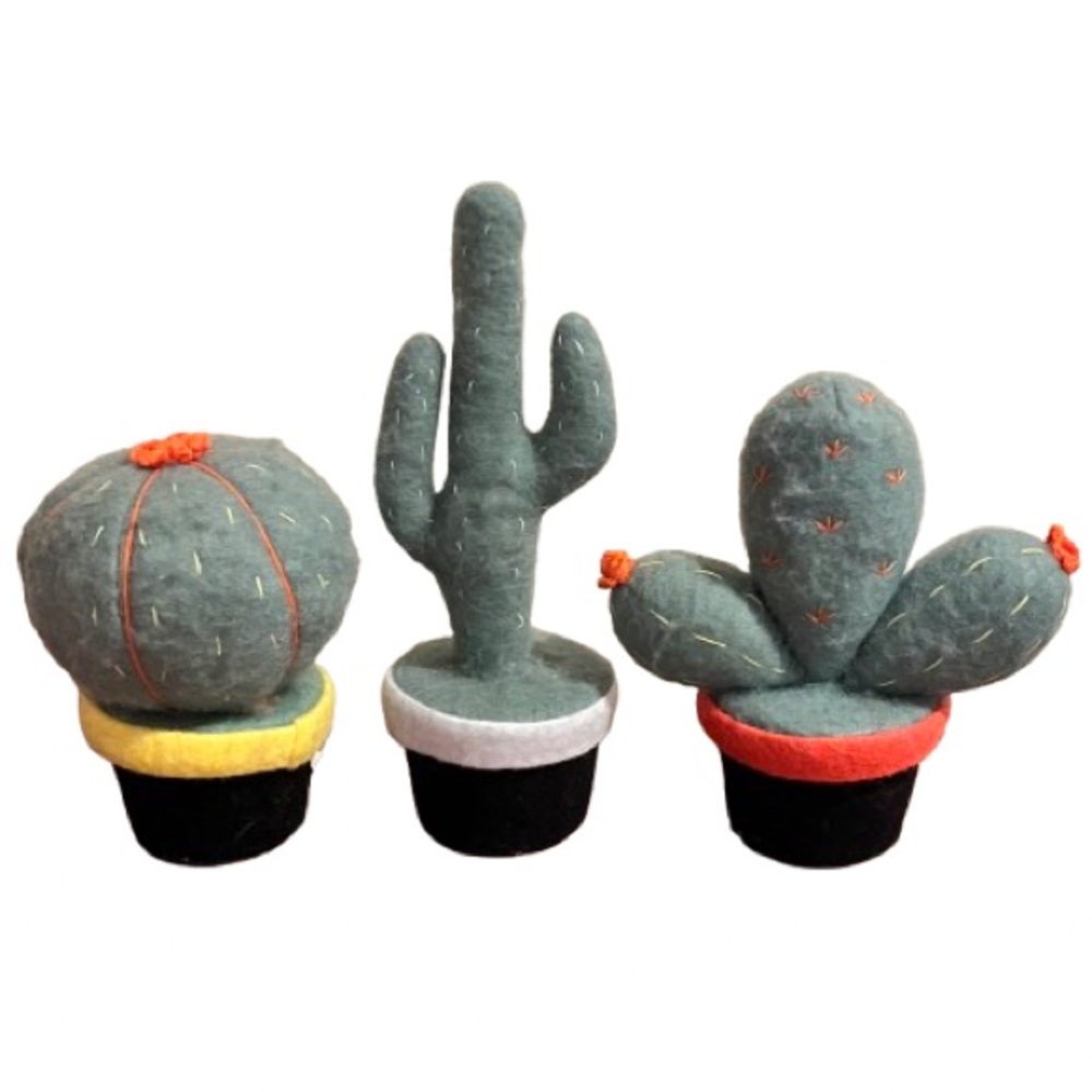 Target- Set of 3 Cactus with Weighted Bottom Home Decor